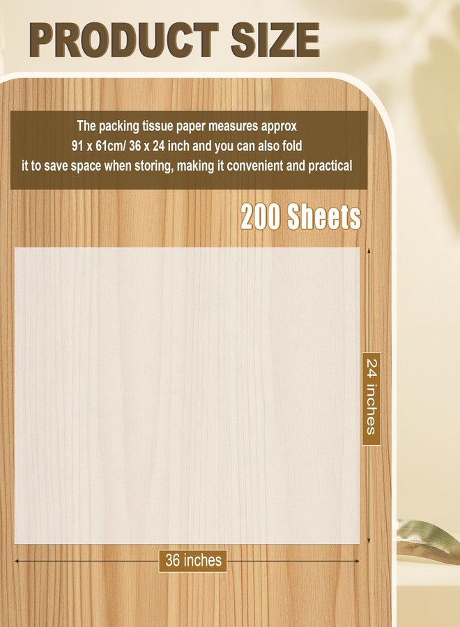 tchrules 200 Sheets Acid Free Tissue Paper for Storage, 24″ x 36″ White Archival Tissue Paper Bulk for Packaging, Large No Acid Unbuffered Interleaving Papers for Wrapping Clothes Textiles Jewelries - Image 2